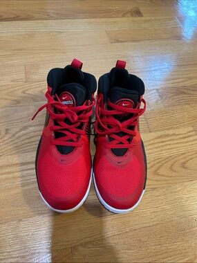 Nike Kids Red and Black Athletic Sneakers